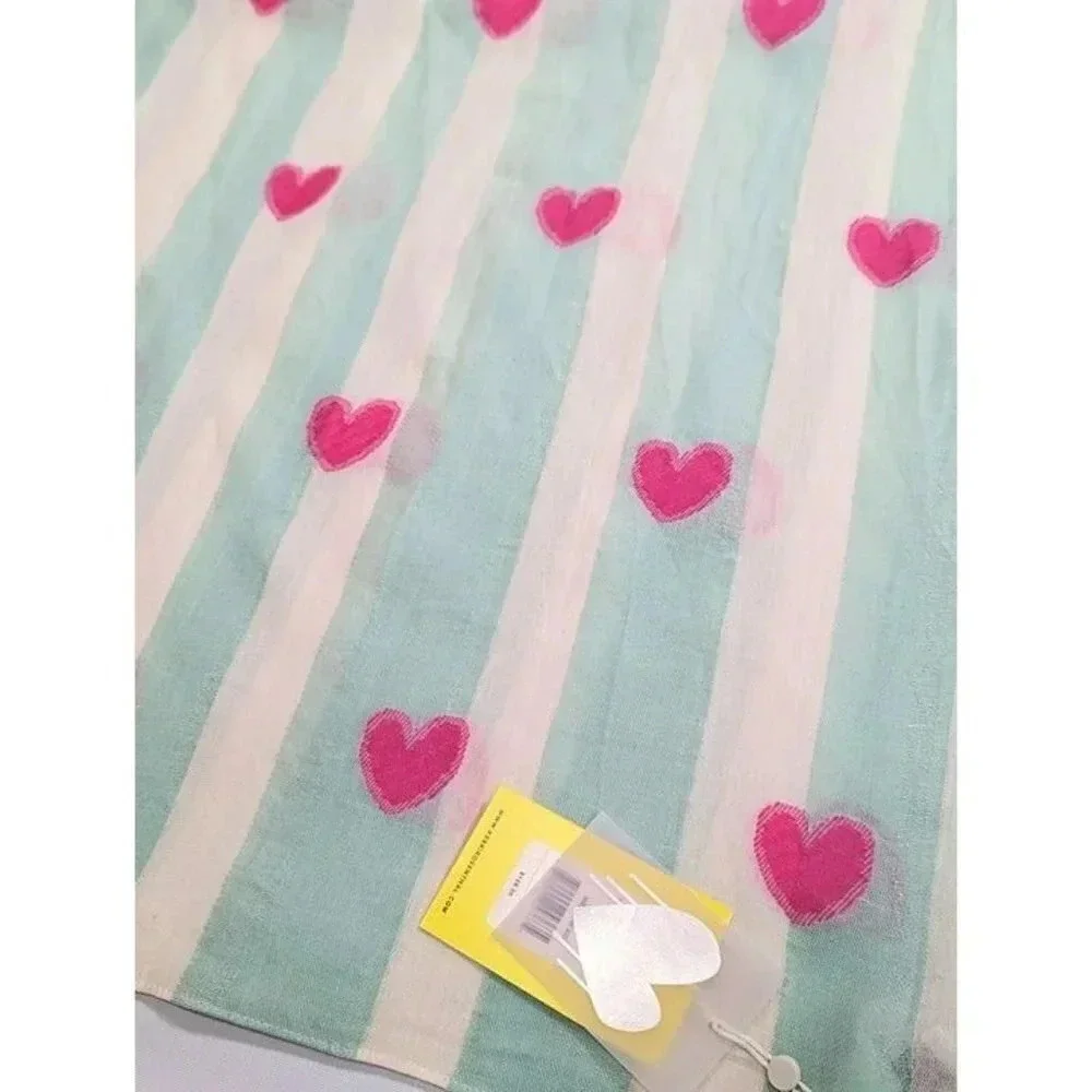Kerri Rosenthal Women's Imperfect Heart Jacquard Sarong (MSRP $128)